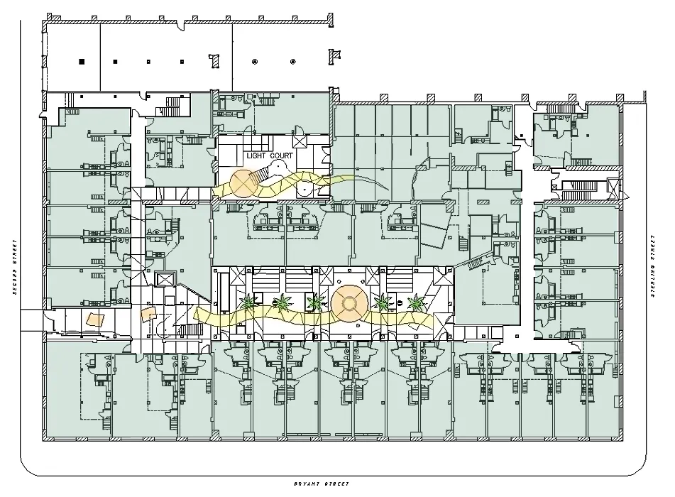 Site plan for Clock Tower Lofts in San Francisco.