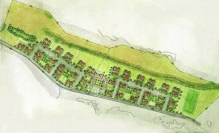 Site plan for Moonridge Village in Santa Cruz, California.