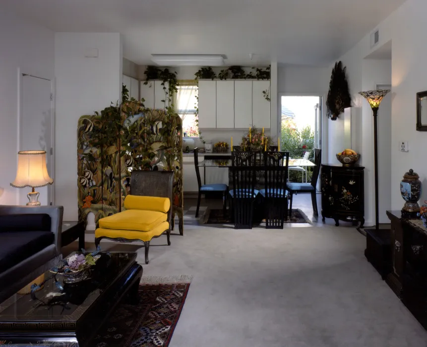 Residents living room at Oroysom Village in Fremont, California.