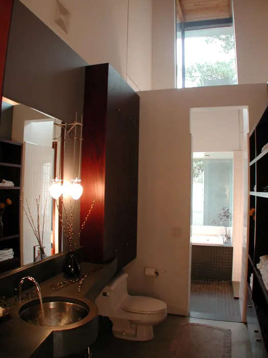 Interior bathroom at 310 Waverly Residence in Palo Alto, California.