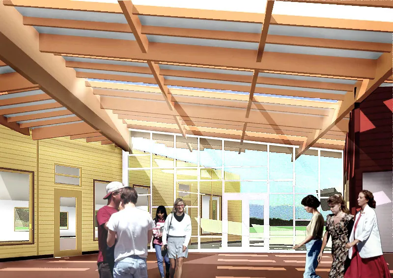 Rendering of the interactive space at UCMBEST in Marina, California.