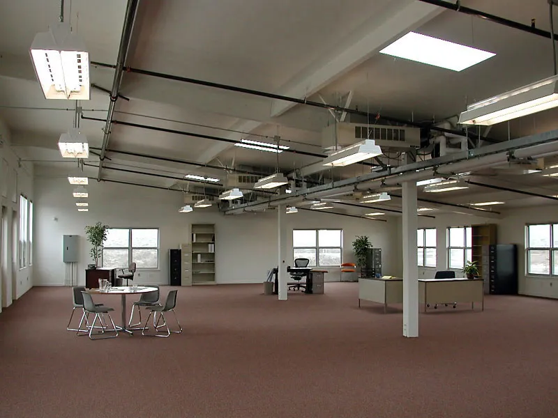 Interior view of a large space inside UCMBEST in Marina, California.