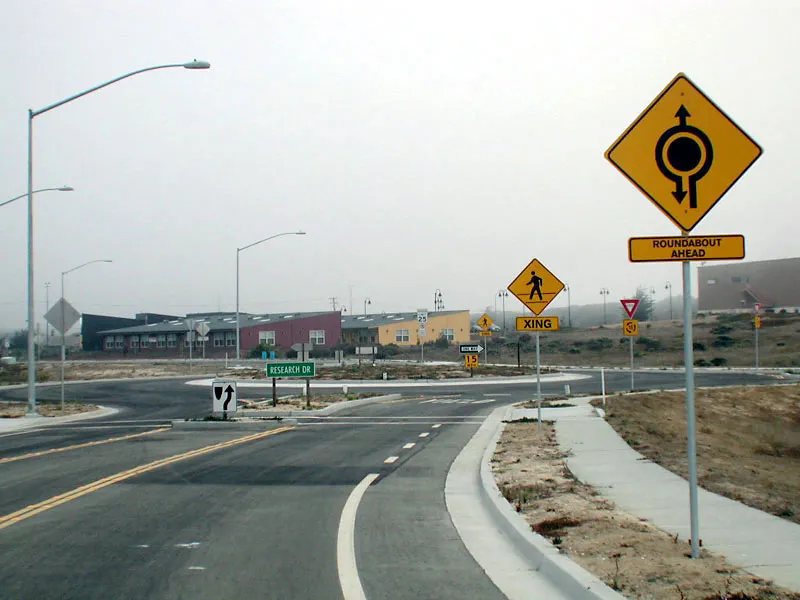 View of UCMBEST in Marina, California from down the road.