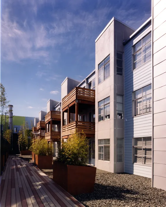 Courtyard at SOMA Residences in San Francisco.