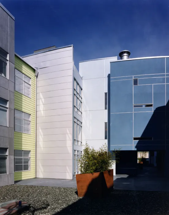 Courtyard at SOMA Residences in San Francisco.