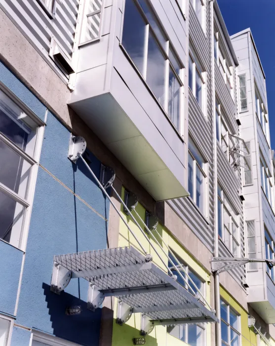 Detail of SOMA Residences in San Francisco.