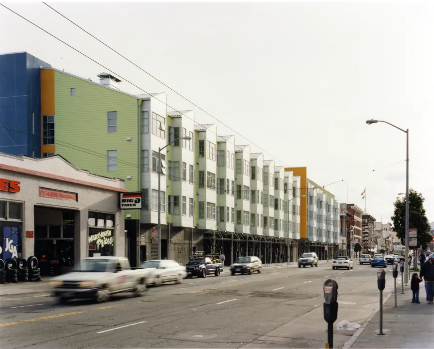 Exterior street view of SOMA Residences in San Francisco.