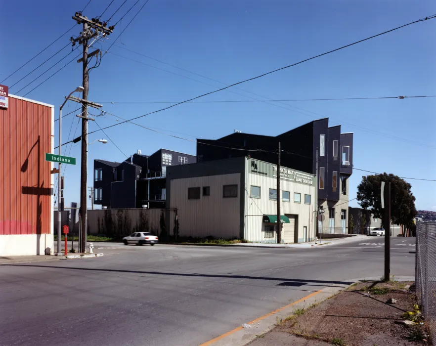 Northern view along Indiana Street of Indiana Industrial Lofts in San Francisco.