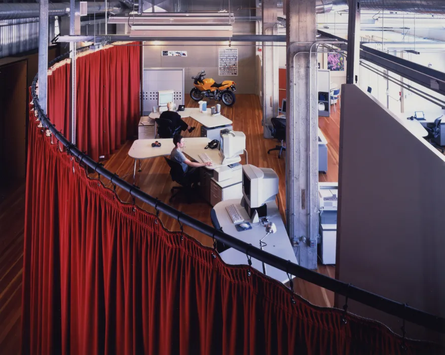 Main office floor at Frogdesign Studio in San Francisco. 