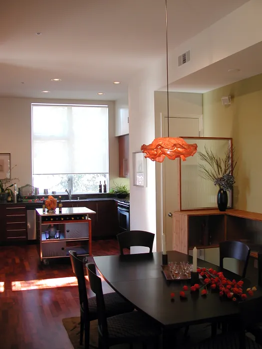 Kitchen inside a unit at Iron Horse Lofts in Walnut Creek, California.