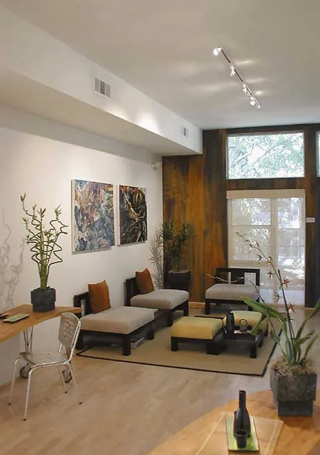 Living room inside a unit at Iron Horse Lofts in Walnut Creek, California.