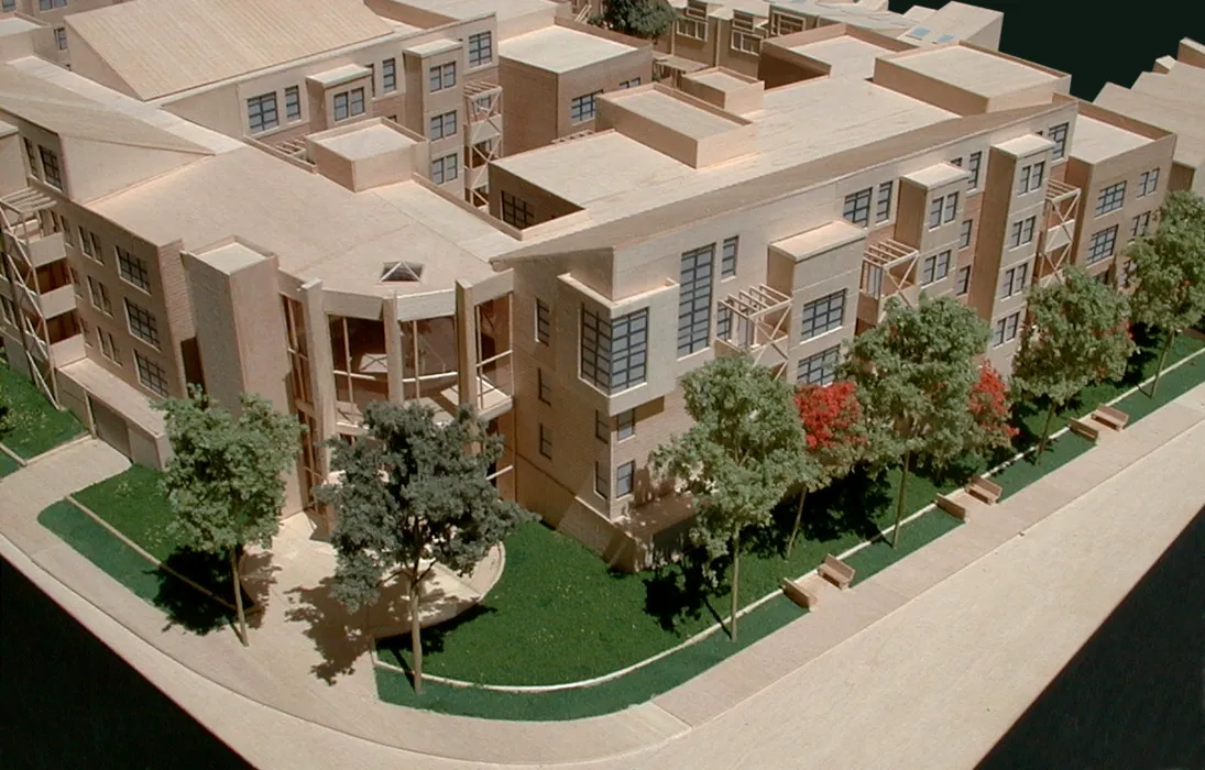 3D Model of Coggins Square in Walnut Creek, California.