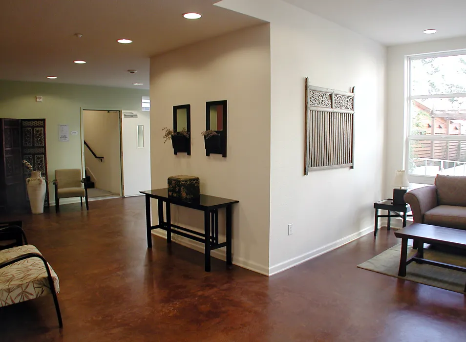 Lobby inside Mabuhay Court in San Jose, Ca.