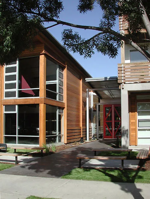 Entrance to Northside Community Center in San Jose, California.