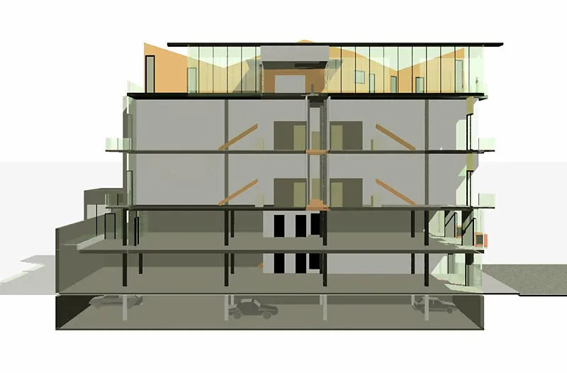 Sectional diagram for 370 Townsend Street.