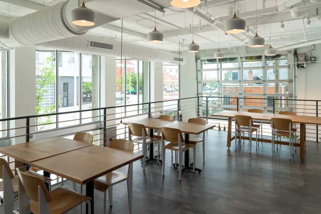 Retail space at A2 Apartments in Baltimore, Maryland.