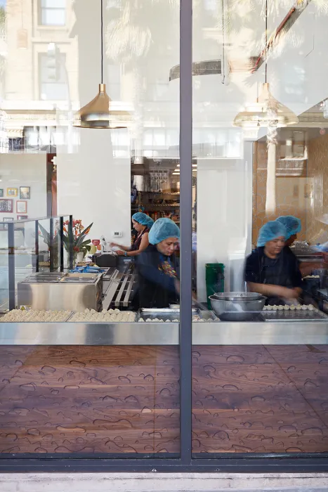 Interior view of Bini’s Kitchen in San Francisco, CA.