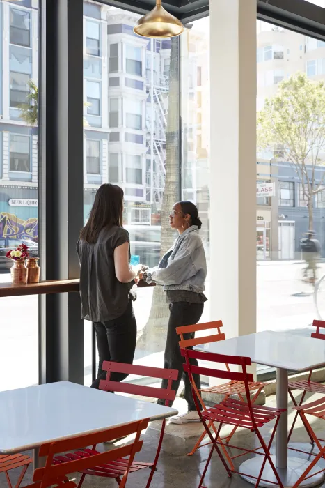 Interior view of Bini’s Kitchen in San Francisco, CA.