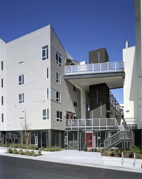 Exterior view of the entrance to Armstrong Place in San Francisco.