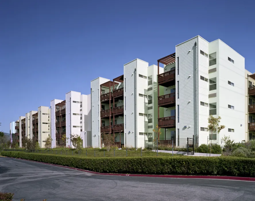 Exterior view of Paseo Senter in San Jose, California.