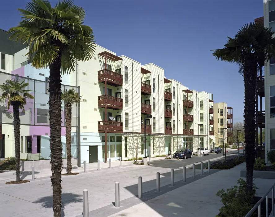 Exterior view of Paseo Senter in San Jose, California.