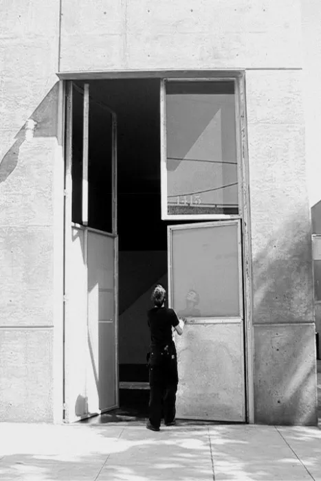 Large 3 leaf Dutch doors at Indiana Industrial Lofts in San Francisco.