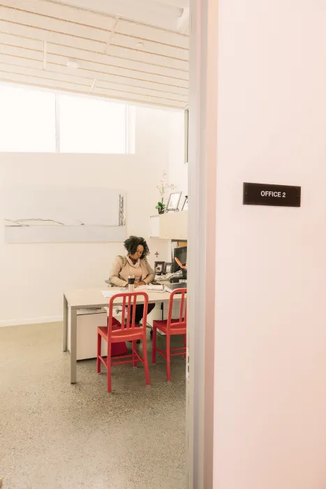 Office suite inside Bayview Hill Gardens in San Francisco, Ca.