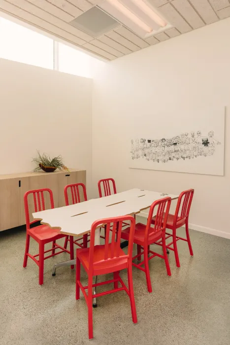 Conference room inside Bayview Hill Gardens in San Francisco, Ca.