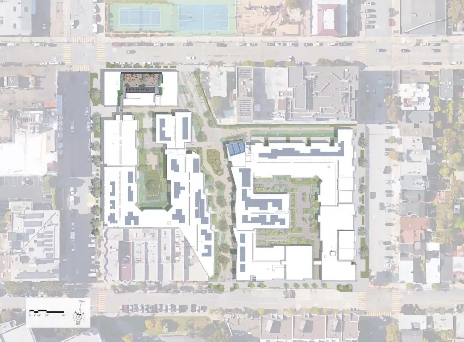 Roof plan for Mason on Mariposa in San Francisco.