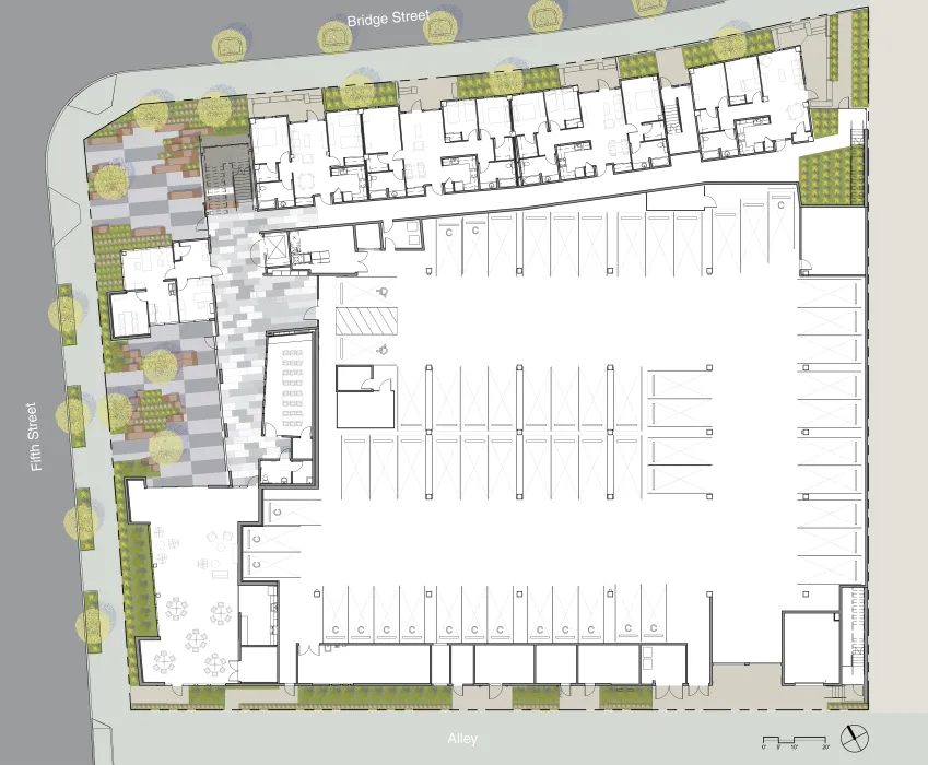 Level one site plan for Rivermark in Sacramento, Ca.