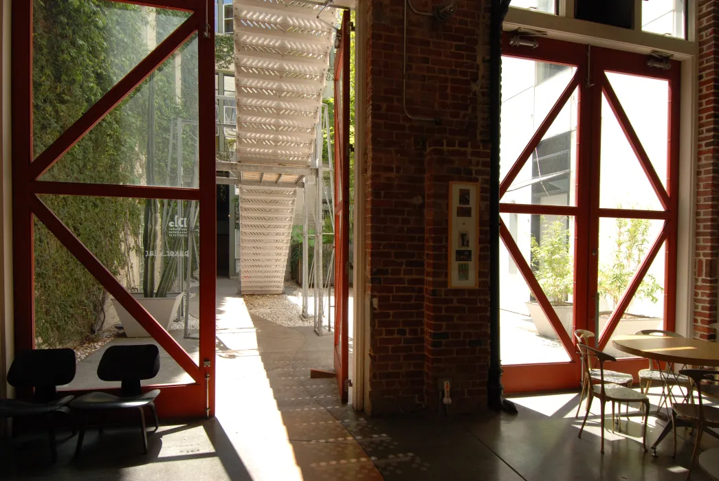 "K-Doors" inside David Baker Architects Office in San Francisco.