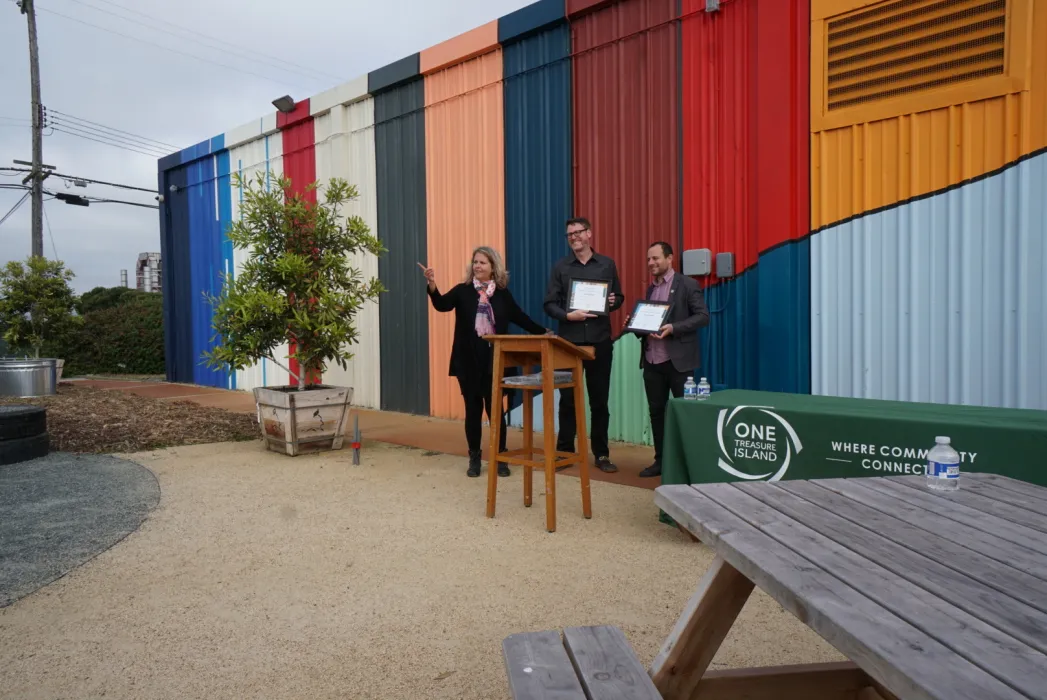 Grand opening of Gather Garden in San Francisco.