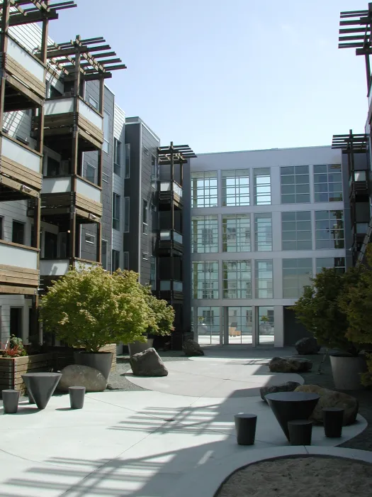 Courtyard at 8th & Howard/SOMA Studios in San Francisco, Ca.