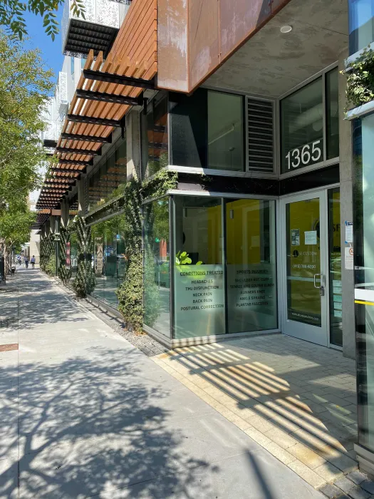 Fourth street view of retail at Five88 in San Francisco.