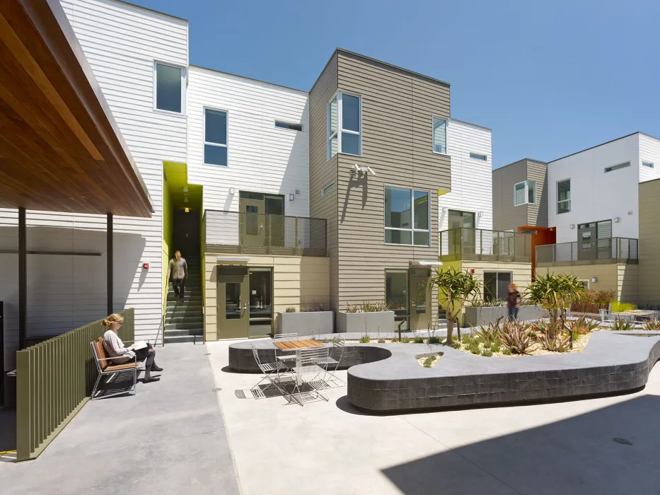 Courtyard at Fillmore Park in San Francisco.