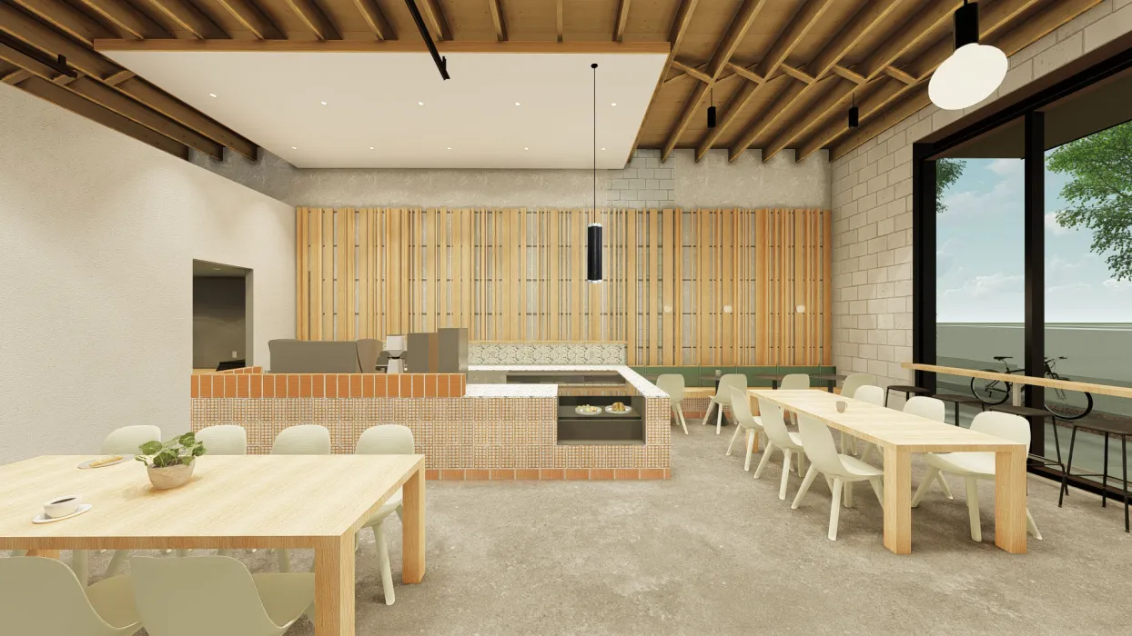 Interior rendering of the Bandsaw Building in Birmingham, AL.