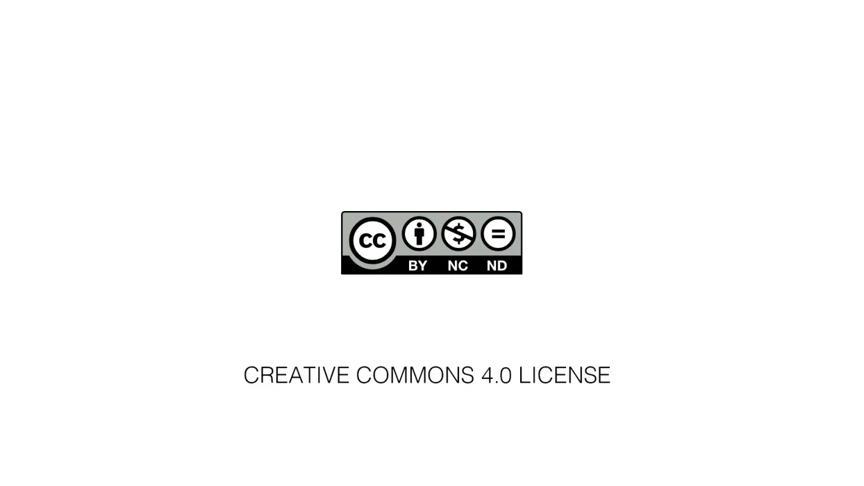 Creative commons 4.0 License logo.