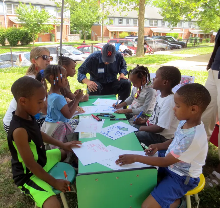 Community design workshop for Lee Walker Heights in Asheville, North Carolina.