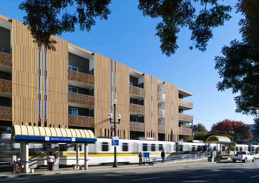 Exterior view of La Valentina Station in Sacramento, Ca.