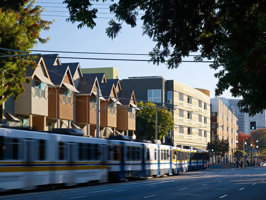 Exterior view of La Valentina Station in Sacramento, Ca.