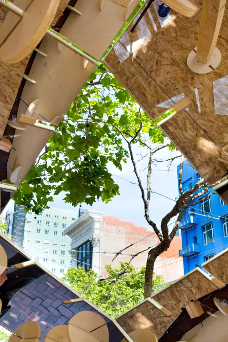 DBA's installation, PeepSHOW, for the Market Street Prototyping Festival in San Francisco.