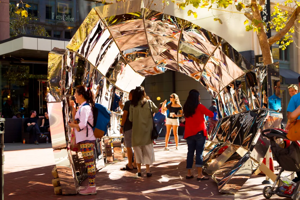 DBA's installation, PeepSHOW 2.0, for the Market Street Prototyping Festival in San Francisco.