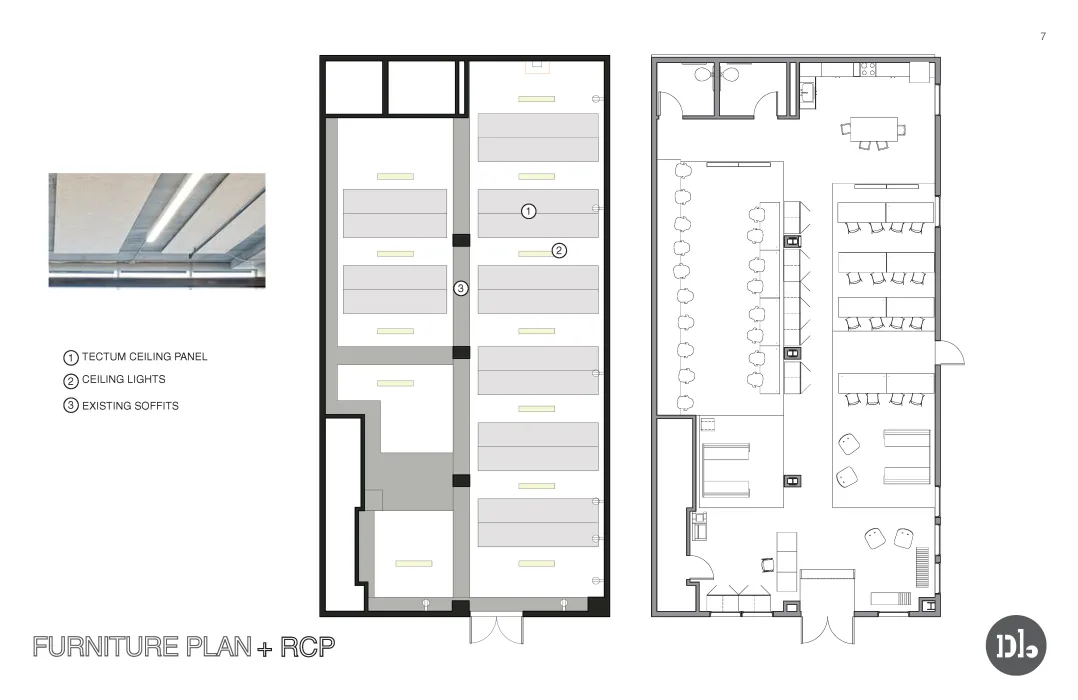 Furniture site plan for CHP Training Center in San Francisco.