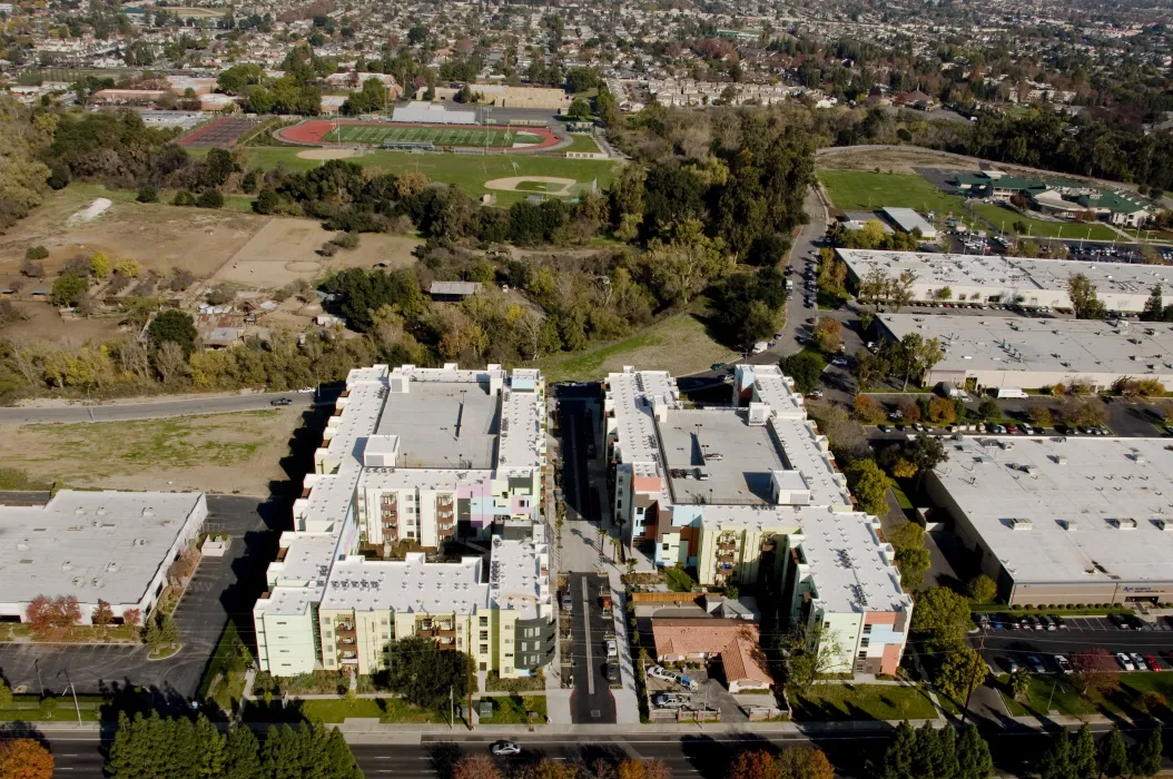 Aerial plan image for Paseo Senter in San Jose, California.