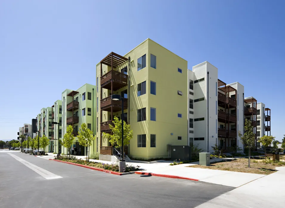 Exterior view of Paseo Senter in San Jose, California.