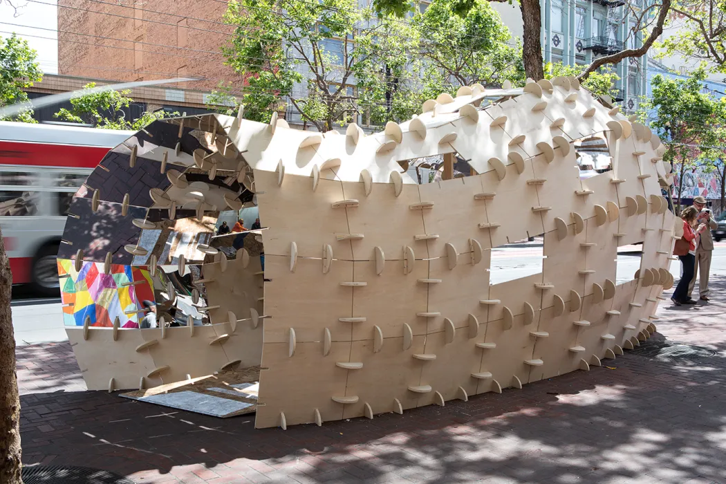 DBA's installation, PeepSHOW, for the Market Street Prototyping Festival in San Francisco.