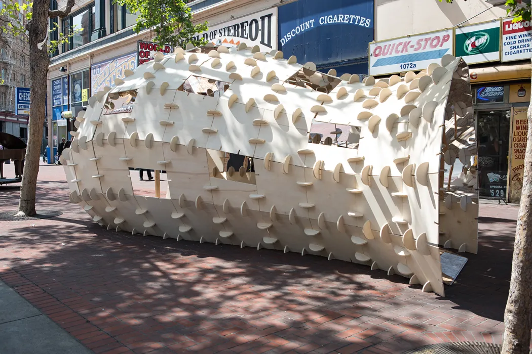 DBA's installation, PeepSHOW, for the Market Street Prototyping Festival in San Francisco.