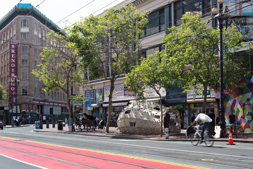 DBA's installation, PeepSHOW, for the Market Street Prototyping Festival in San Francisco.