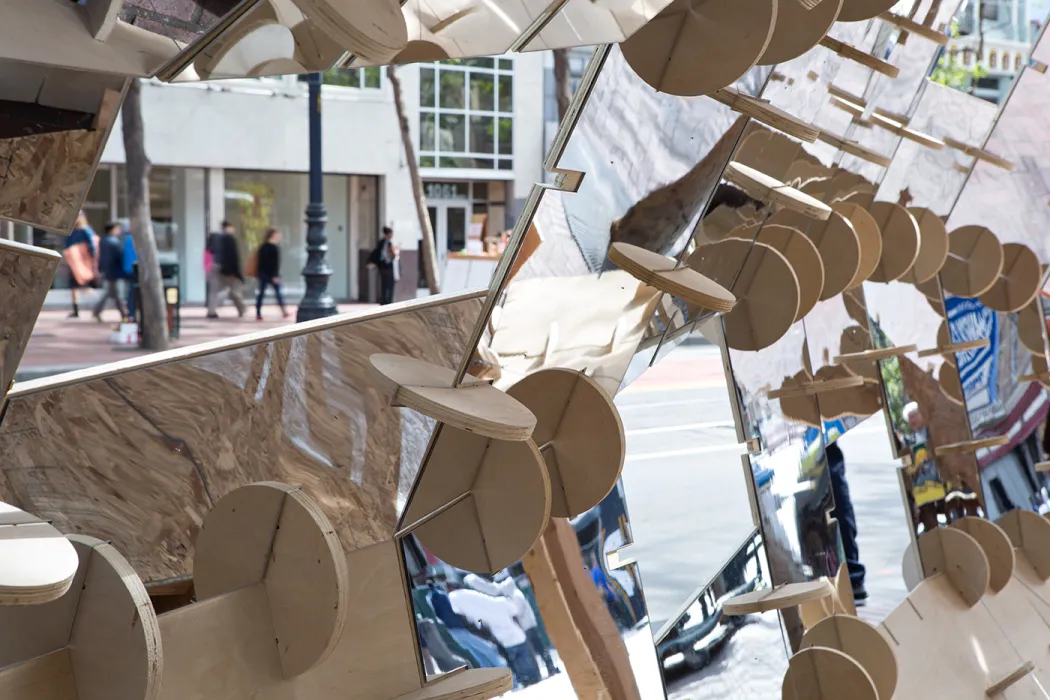 DBA's installation, PeepSHOW, for the Market Street Prototyping Festival in San Francisco.