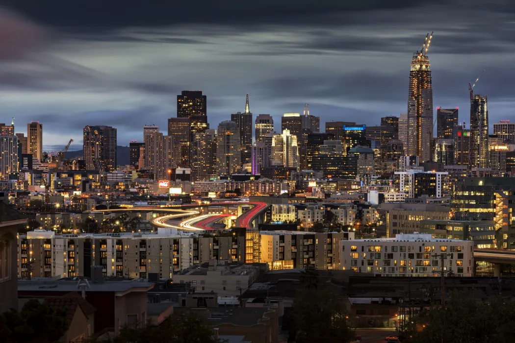 Skyline view of Potrero 1010 in San Francisco, CA.